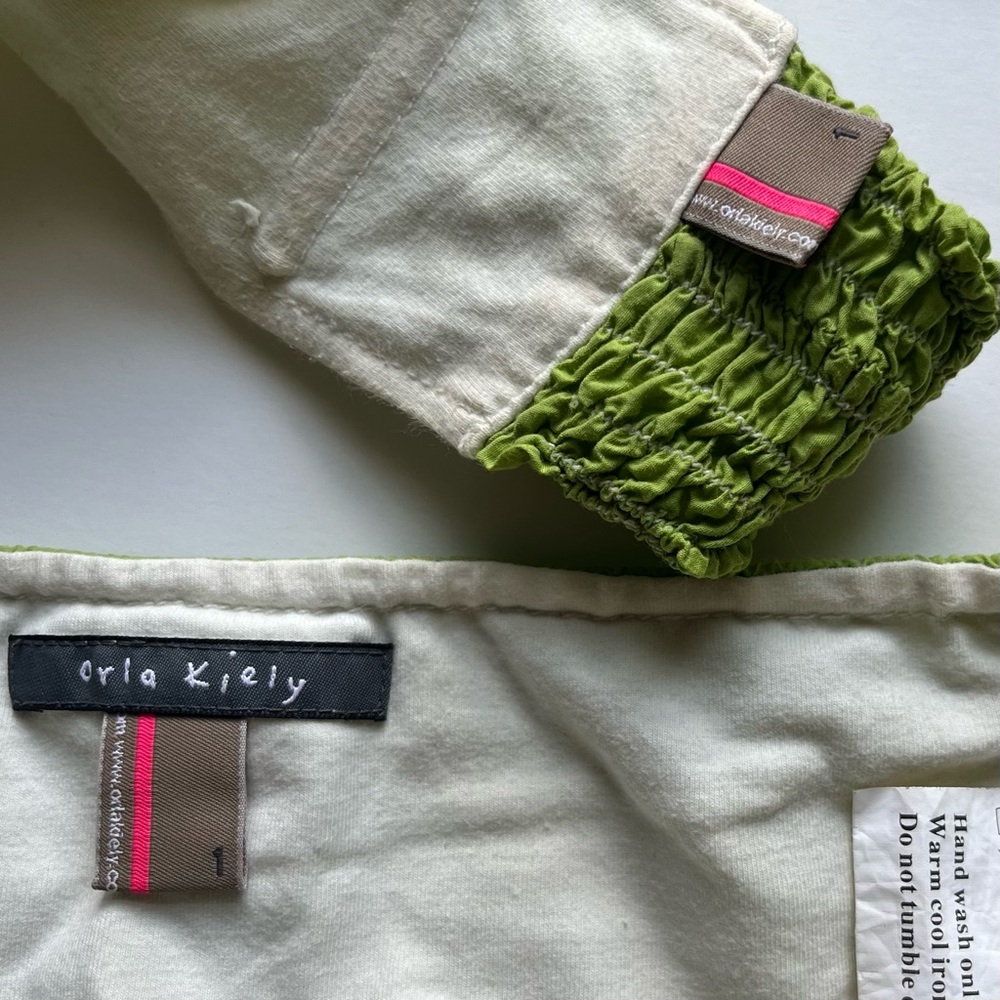 Orla Kiely Chartreuse Cotton Bikini - Picture 3 of 4